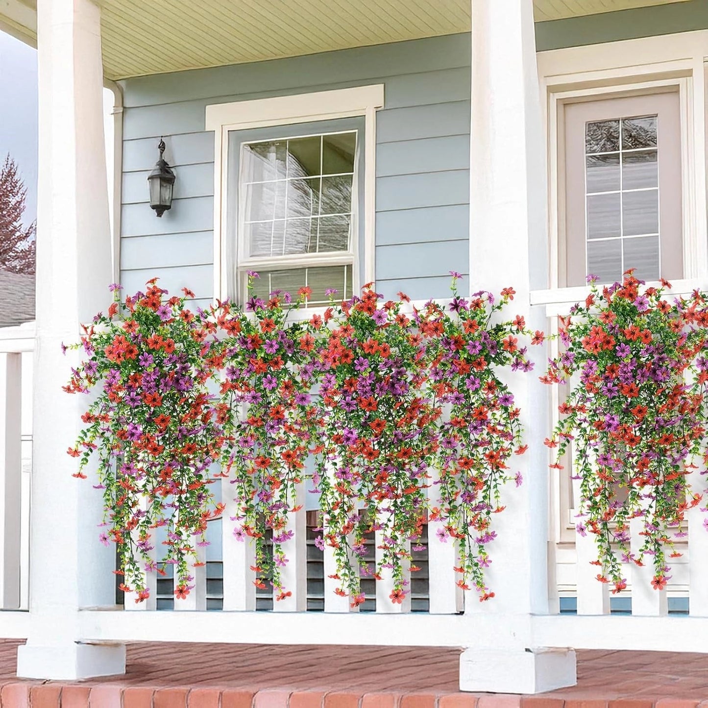 ⏳LAST DAY SPECIAL PRICE: 9.99!!🌷Outdoor cascading daisy and eucalyptus flowers – UV resistant