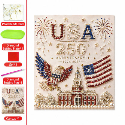 ✨🇺🇸 USA 250th Anniversary DIY Pearl Painting Kit