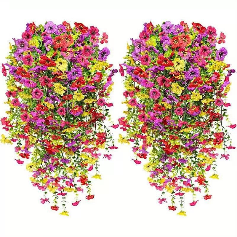 ⏳LAST DAY SPECIAL PRICE: 9.99!!🌷Outdoor cascading daisy and eucalyptus flowers – UV resistant