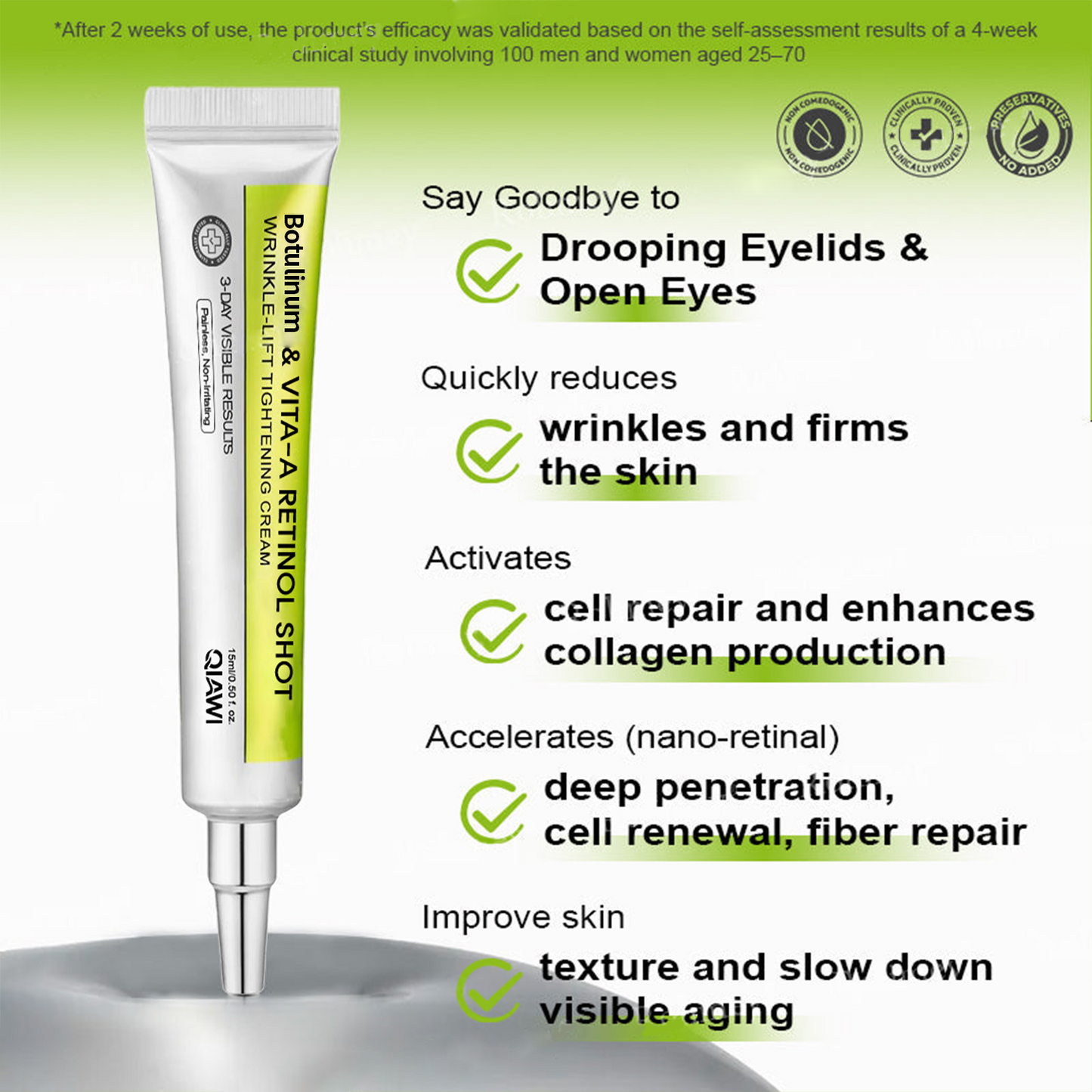 🔥 FLASH SALE 70% OFF | QIAWI™ Wrinkle Lift & Firming Cream