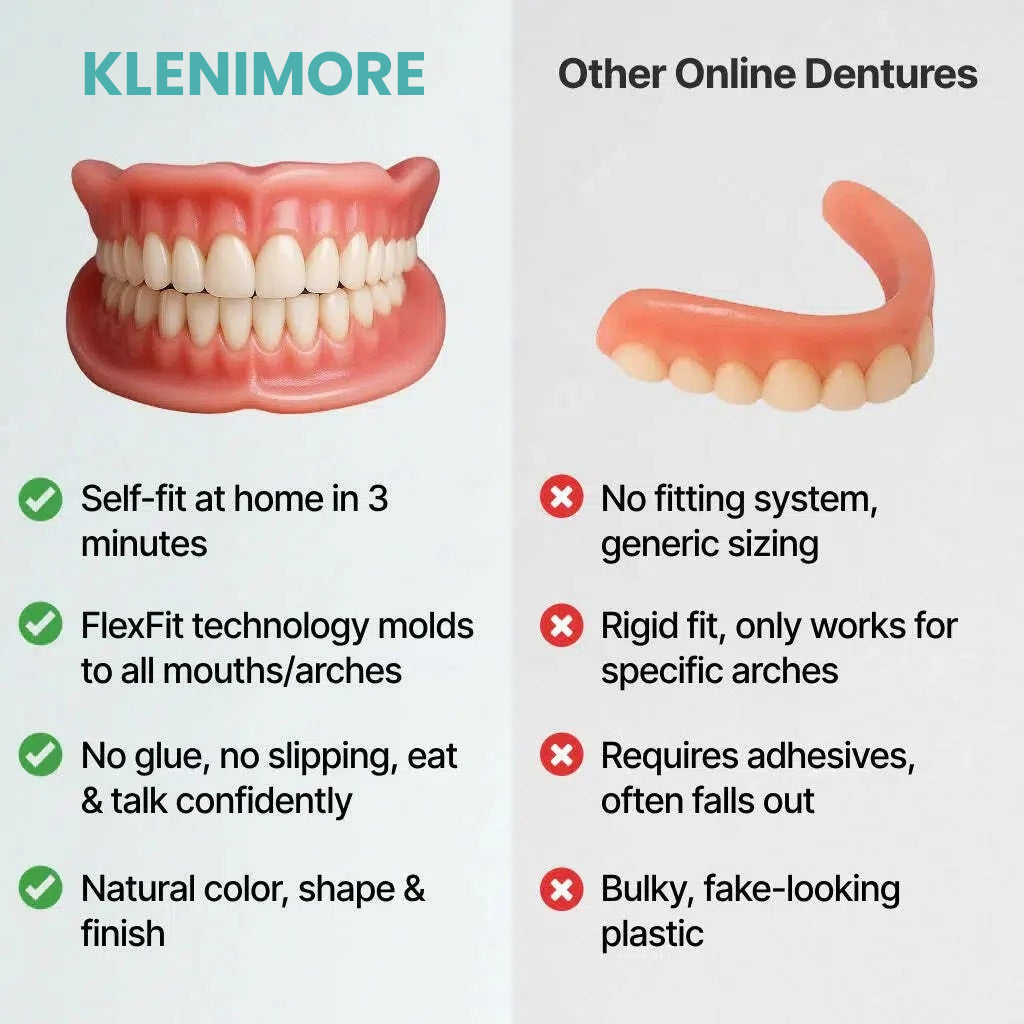 🏆Flash Sale 5K+ SOLD!✨Realistic Upper & Lower Dentures - Natural-Looking Teeth Replacement