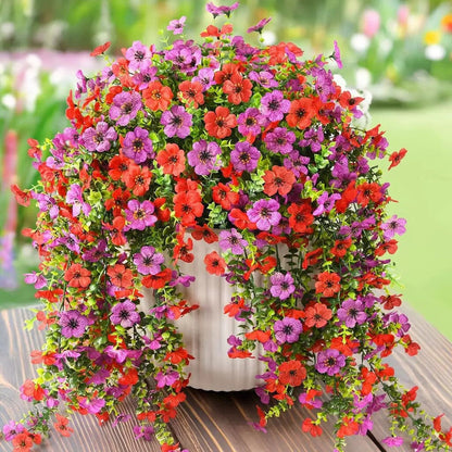 ⏳LAST DAY SPECIAL PRICE: 9.99!!🌷Outdoor cascading daisy and eucalyptus flowers – UV resistant