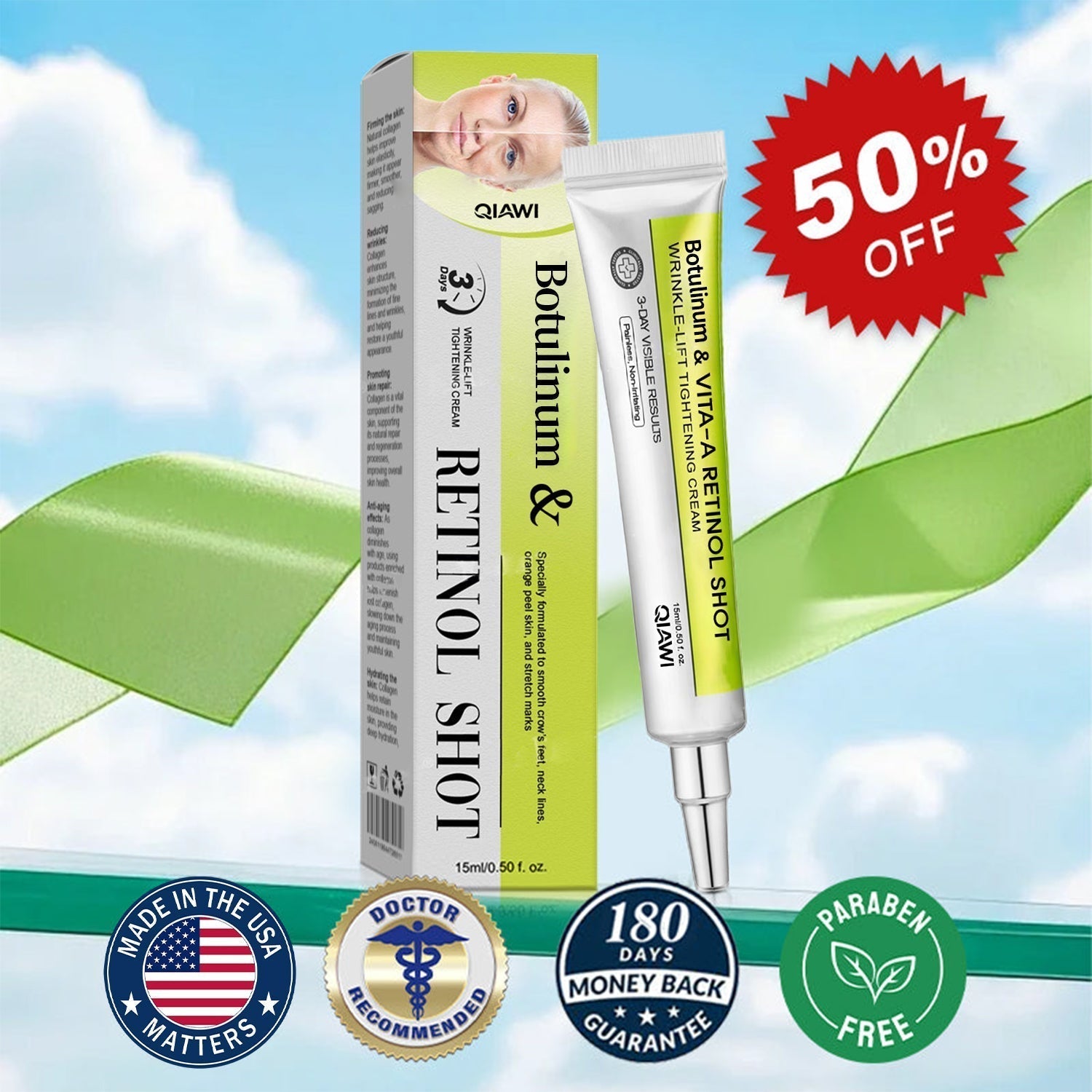 🔥 FLASH SALE 70% OFF | QIAWI™ Wrinkle Lift & Firming Cream
