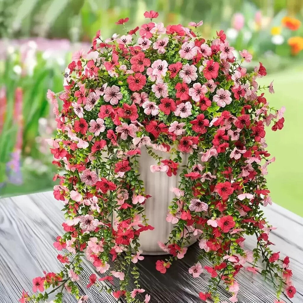 ⏳LAST DAY SPECIAL PRICE: 9.99!!🌷Outdoor cascading daisy and eucalyptus flowers – UV resistant