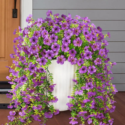 ⏳LAST DAY SPECIAL PRICE: 9.99!!🌷Outdoor cascading daisy and eucalyptus flowers – UV resistant