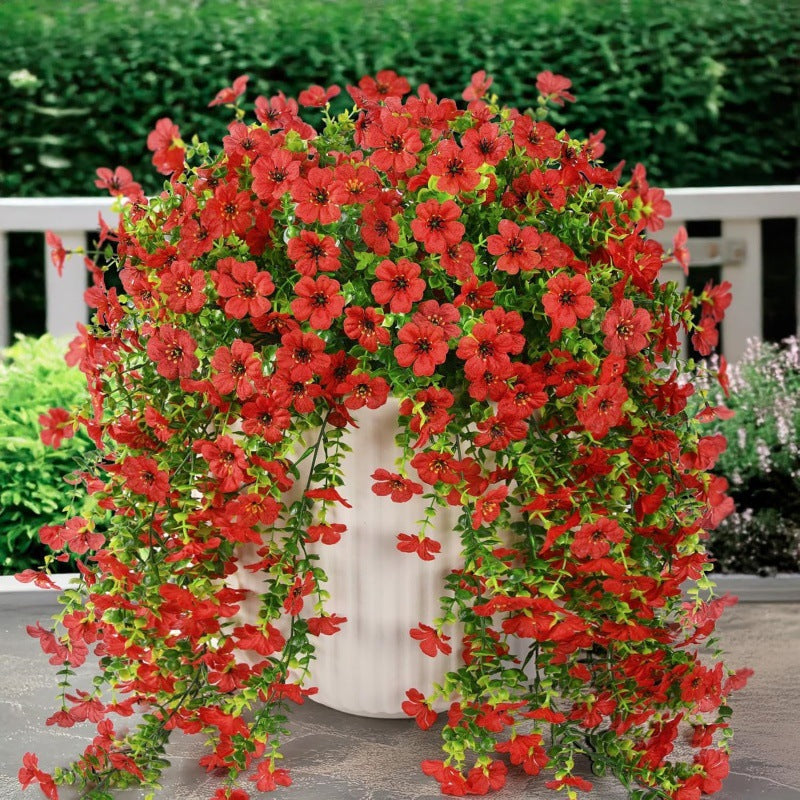 ⏳LAST DAY SPECIAL PRICE: 9.99!!🌷Outdoor cascading daisy and eucalyptus flowers – UV resistant