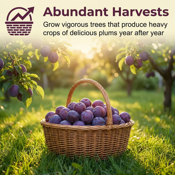 ⏰VIP Shipping Today Only⏰🍑 Heirloom Non-GMO Grafted Plum Tree Seeds