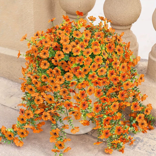 ⏳LAST DAY SPECIAL PRICE: 9.99!!🌷Outdoor cascading daisy and eucalyptus flowers – UV resistant