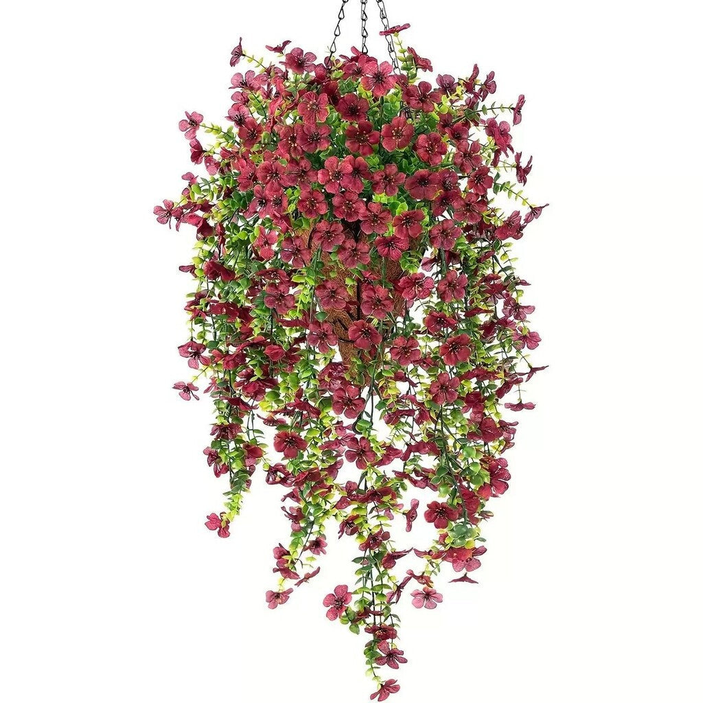 ⏳LAST DAY SPECIAL PRICE: 9.99!!🌷Outdoor cascading daisy and eucalyptus flowers – UV resistant