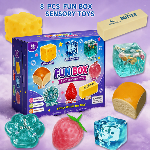 🏆1 Bestselling🏆8-Piece Set Mystery Box Malt Sugar Stress Relief Fidget Toys