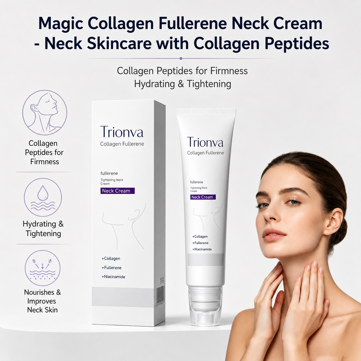 🥳2026 HOT SALE🥳💞Roller Massage Neck Cream Collagen & Hyaluronic Acid | Firms Neck 🧺 BUY 1 GET 1 FREE! 🧼