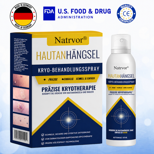 Natrvor® Hautanhängsel Kryo-Behandlungsspray Spray: Schnelle Entfernung von Warzen & Hornhaut – 7 Tage sichtbare Ergebnisse ✨