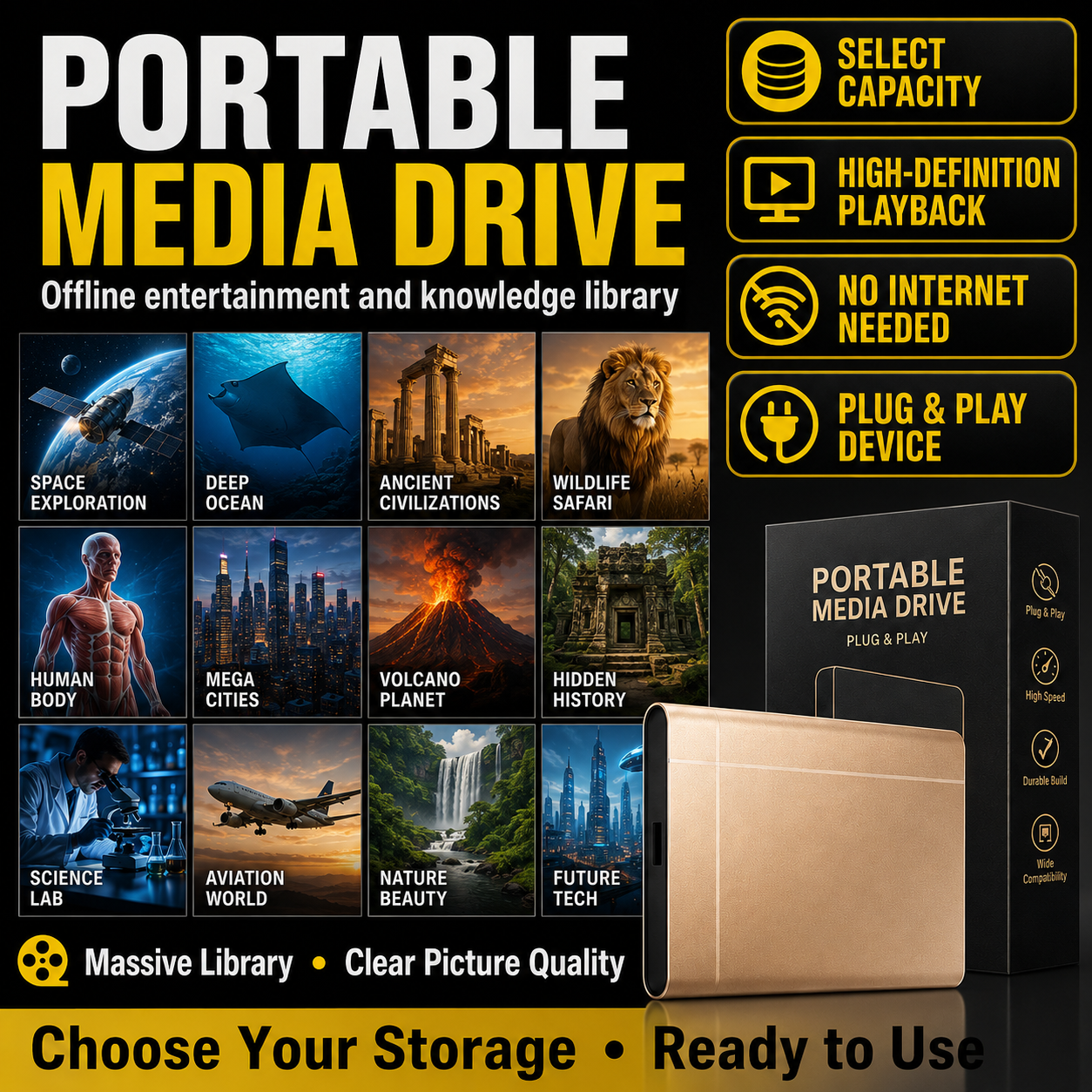 🥳2026 HOT SALE🥳 32TB High-speed Portable SSD🏆Flash Sale 5K+ SOLD!✨