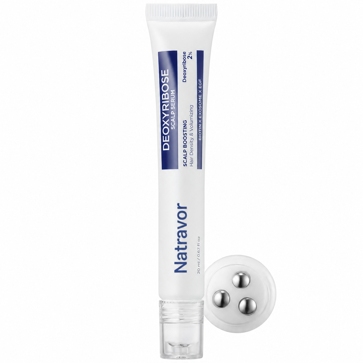 Deoxyribose Scalp Serum | For Fuller-Looking Hair & Scalp Strengthening Roll-On Serum | . Strengthen . Thicken