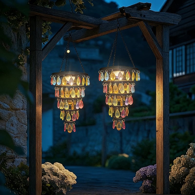 🔥LAST DAY 50% OFF - ✨ Solar-Powered Crystal Chandelier – Add Magic to Your Nights