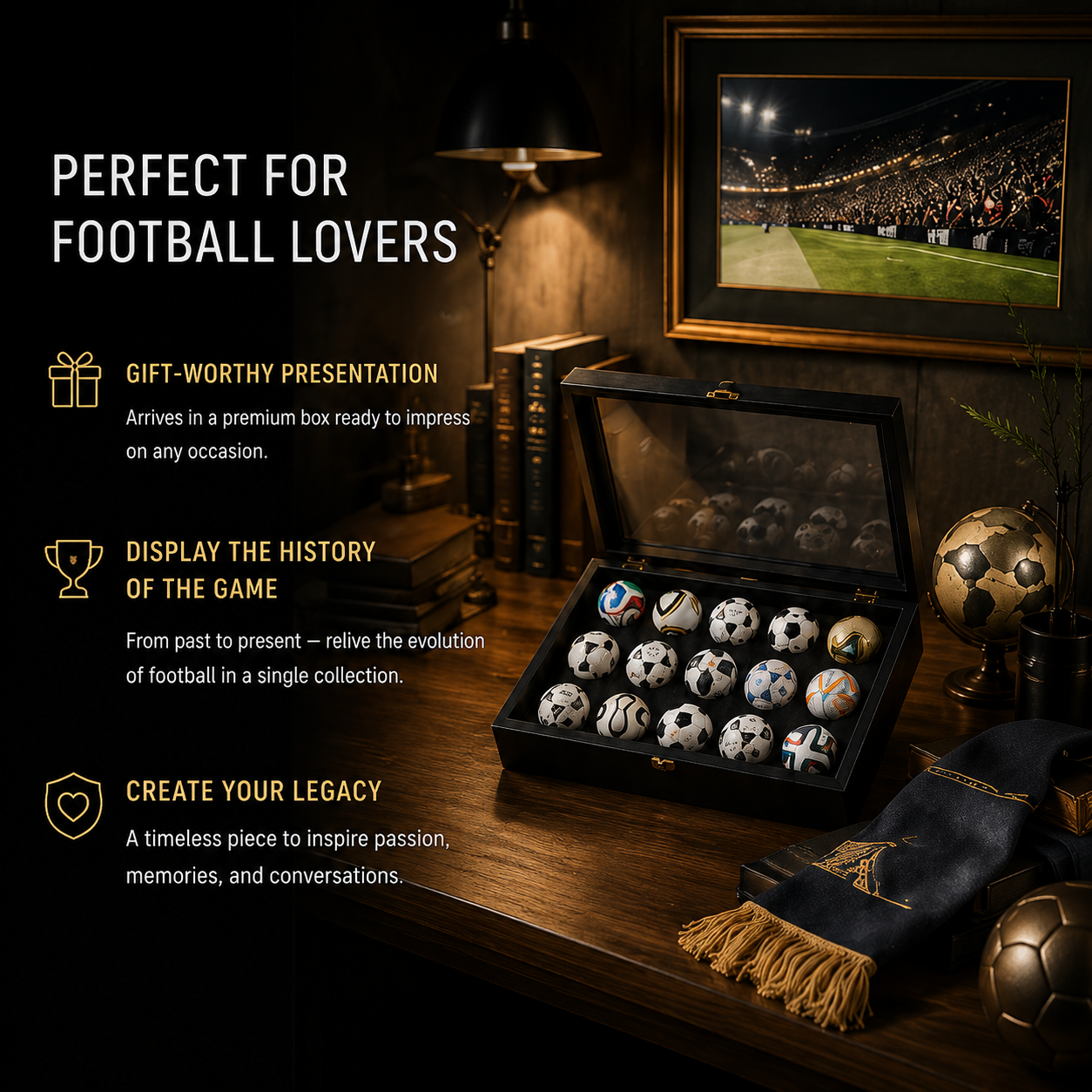 🏆Flash Sale 5K+ SOLD!⚽15 Pcs Classic Football Collectible Gift Sets from 1970 to 2026 Football Cup