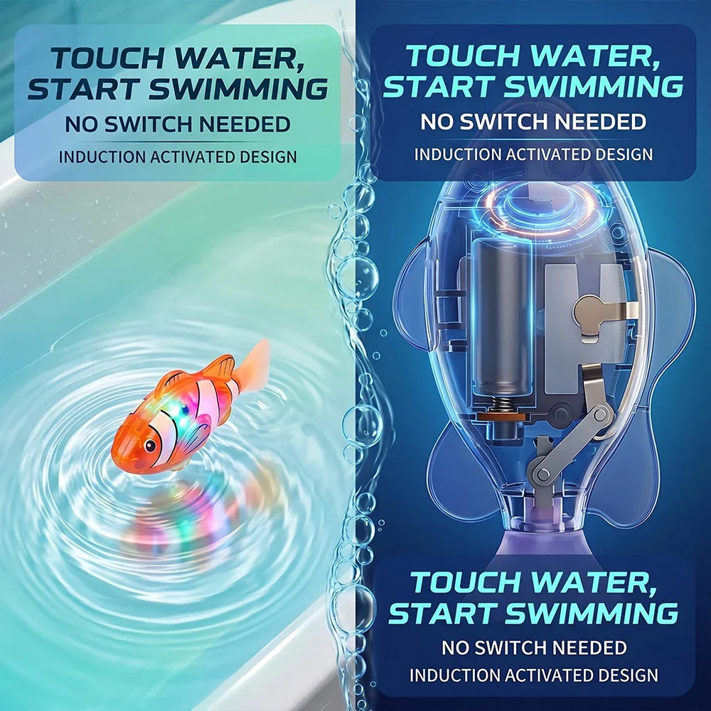 LED Auto Swimming Electronic Pet Fish Bath Toy