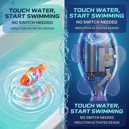 LED Auto Swimming Electronic Pet Fish Bath Toy