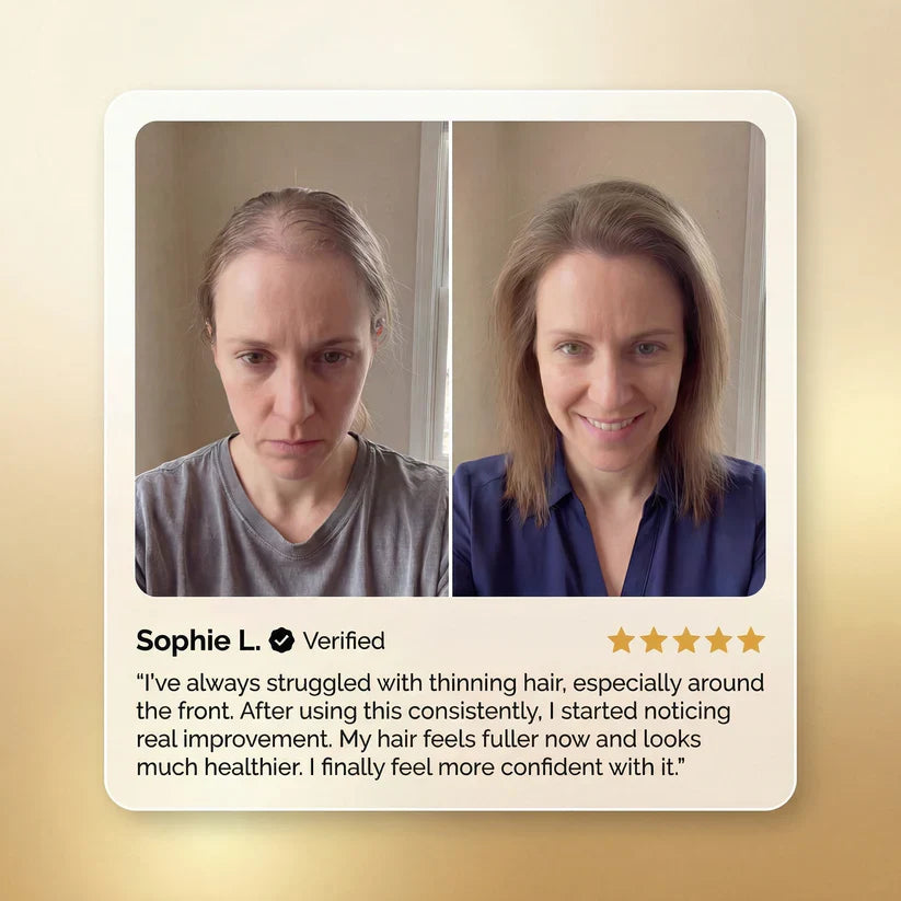 Ultimate Hair Regrowth Therapy Targets Hair Loss, Premature Gray Hair, Dry Frizz, and Hair Damage -III