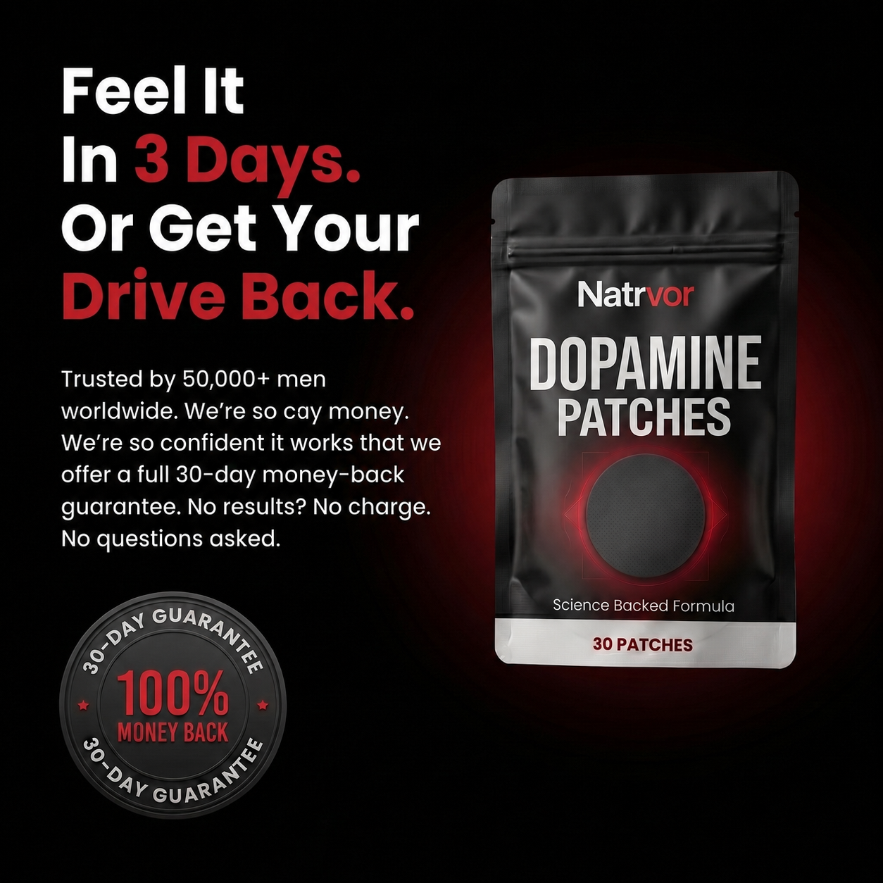 👨‍⚕️💪Natrvor  Performance Patch — Energy, Focus, Drive & Confidence