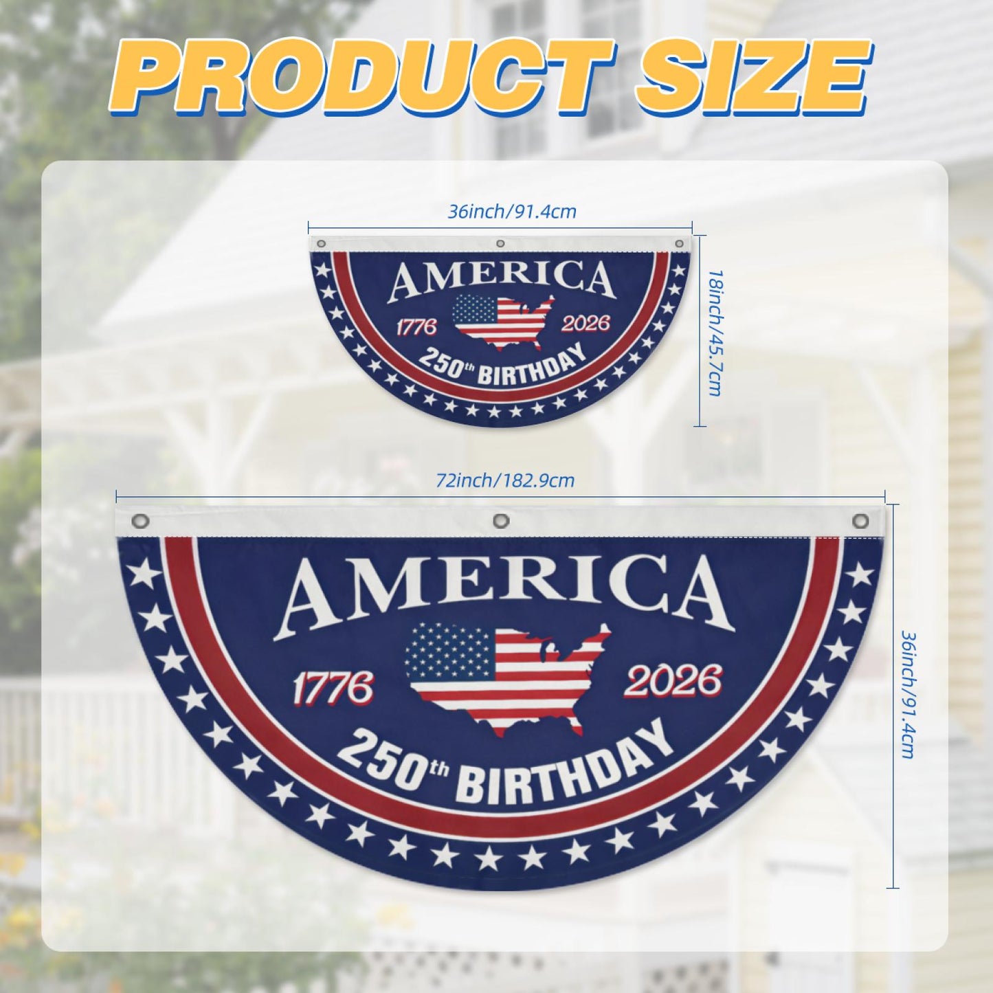 250th Anniversary USA Fan Flag