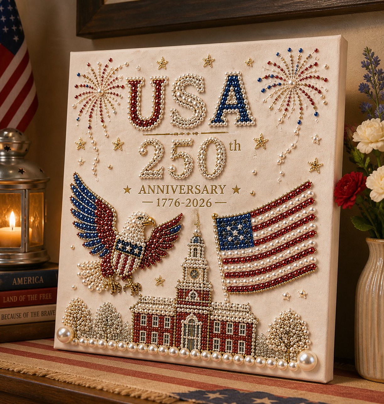 ✨🇺🇸 USA 250th Anniversary DIY Pearl Painting Kit