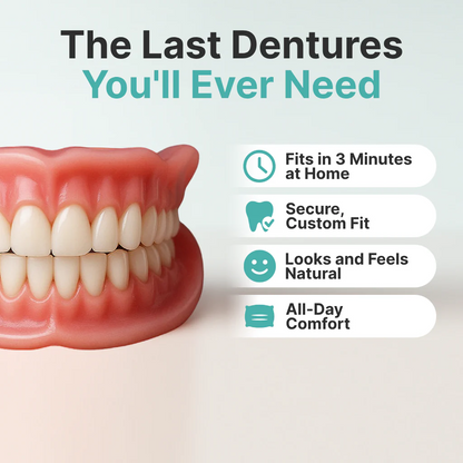 🏆Flash Sale 5K+ SOLD!✨Realistic Upper & Lower Dentures - Natural-Looking Teeth Replacement