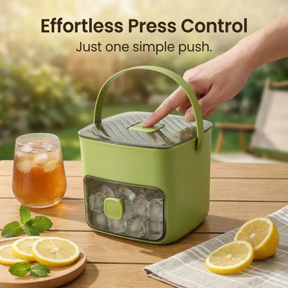 ✨Portable One-Touch Ice Release Tray with Lid & Storage Box