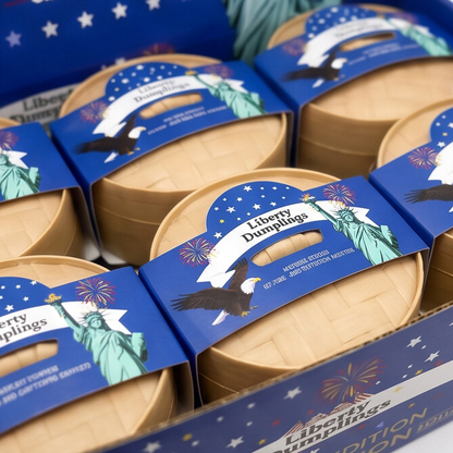 📦Limited Stock • Restock Takes Time⏰Patriotic Dumpling Squishy – USA 250 Edition