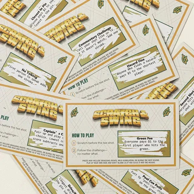 🏌️🎁 Scratch &amp; Swing Scratch Off Golf Card Game (3-pack) - 🏌️Buy 1 (3-pack)