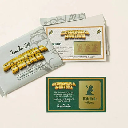 🏌️🎁 Scratch &amp; Swing Scratch Off Golf Card Game (3-pack) - 🏌️Buy 1 (3-pack)