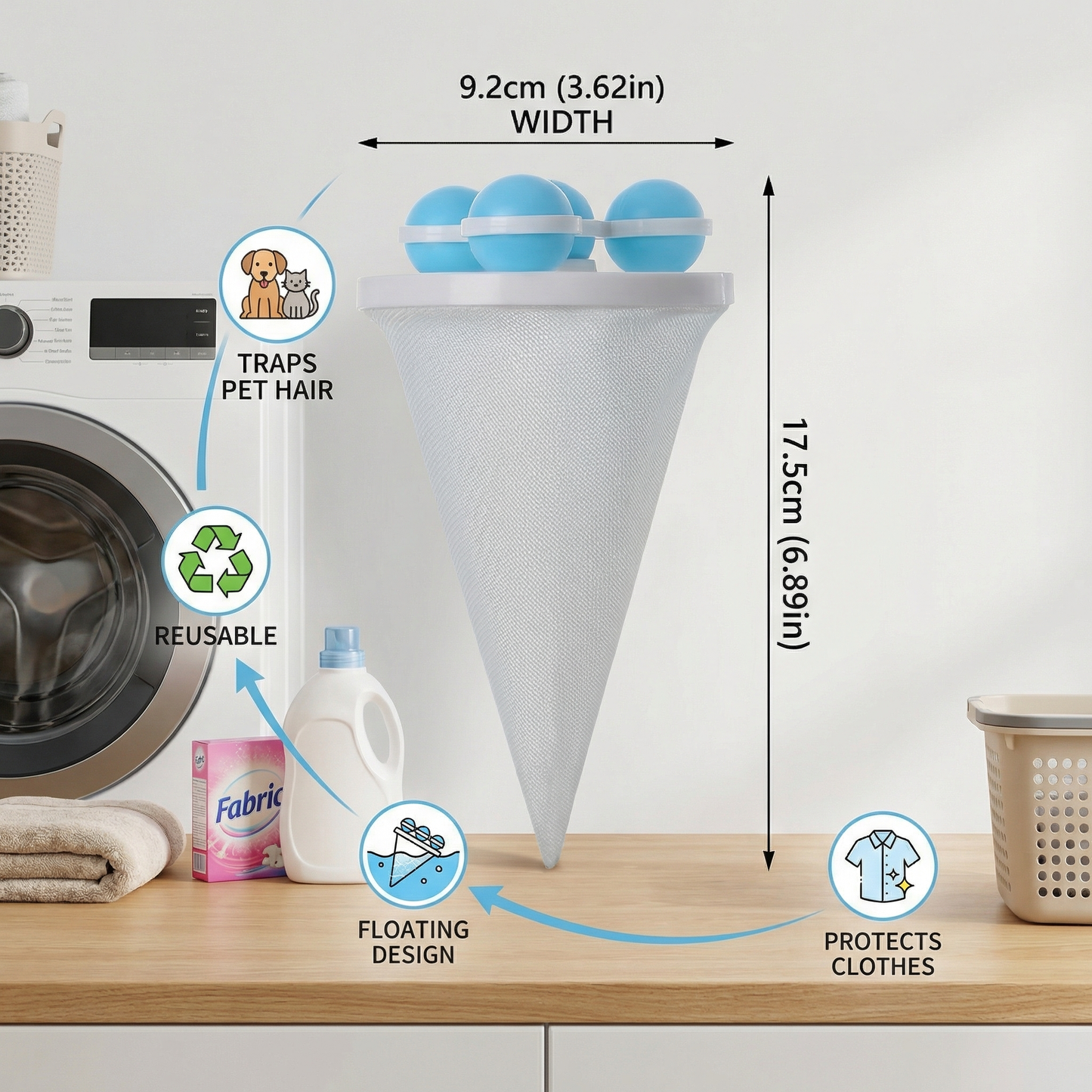 🧺 BUY 1 GET 1 FREE! 🧼Washing Machine Filter Bag